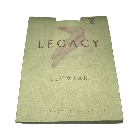 Legacy Legwear QVC Black Control Top Tights  Sz B - Picture 2 of 8